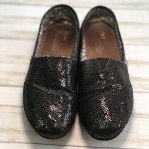 Toms Black Glitter - 8